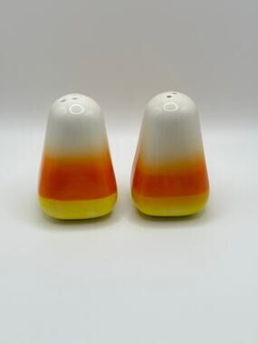 Candy Corn Halloween Salt & Pepper Shaker set, New in box!